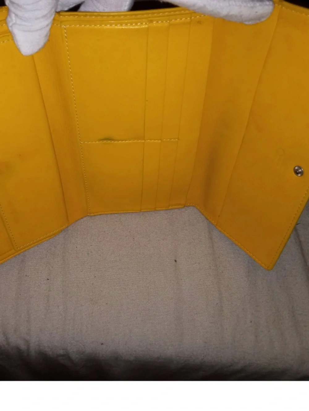 Goyard Yellow wallet-Authentic